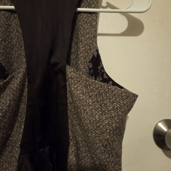 Maurices Brown Tweed Vest with Ruffle Detail - Picture 7 of 8